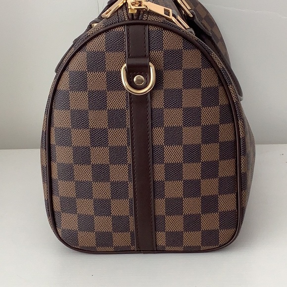 Checkered Brown Dupe Damier Handbag - Picture 3 of 4